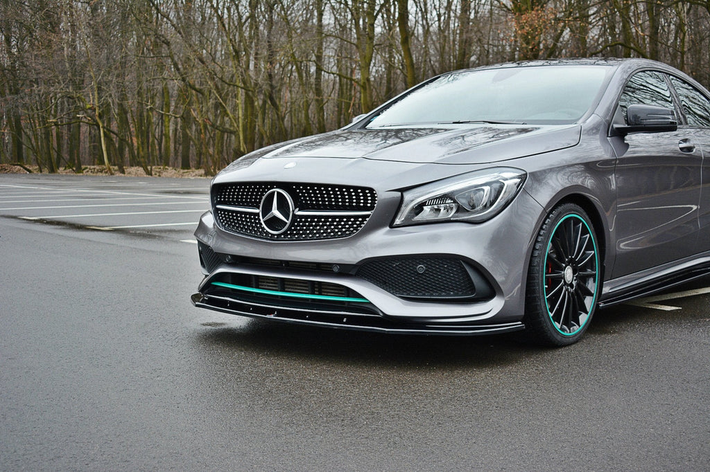 MAXTON DESIGN FRONT SPLITTER V.1 MERCEDES-BENZ CLA C117 AMG-LINE FACELIFT