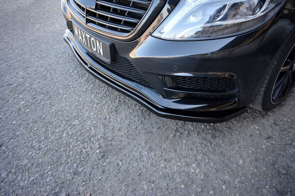 MAXTON DESIGN FRONT SPLITTER V.1 MERCEDES-BENZ S-CLASS AMG-LINE W222