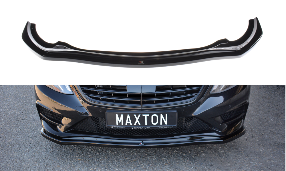 MAXTON DESIGN FRONT SPLITTER V.1 MERCEDES-BENZ S-CLASS AMG-LINE W222