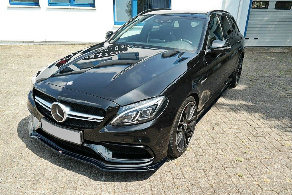 MAXTON DESIGN FRONT SPLITTER V.1 MERCEDES C-CLASS S205 63AMG ESTATE/LIMUSINE