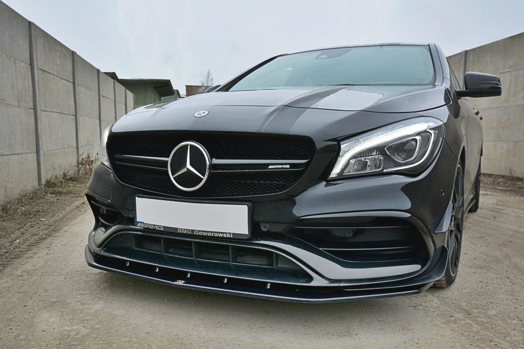 MAXTON DESIGN FRONT SPLITTER V.1 MERCEDES CLA A45 AMG C117 FACELIFT