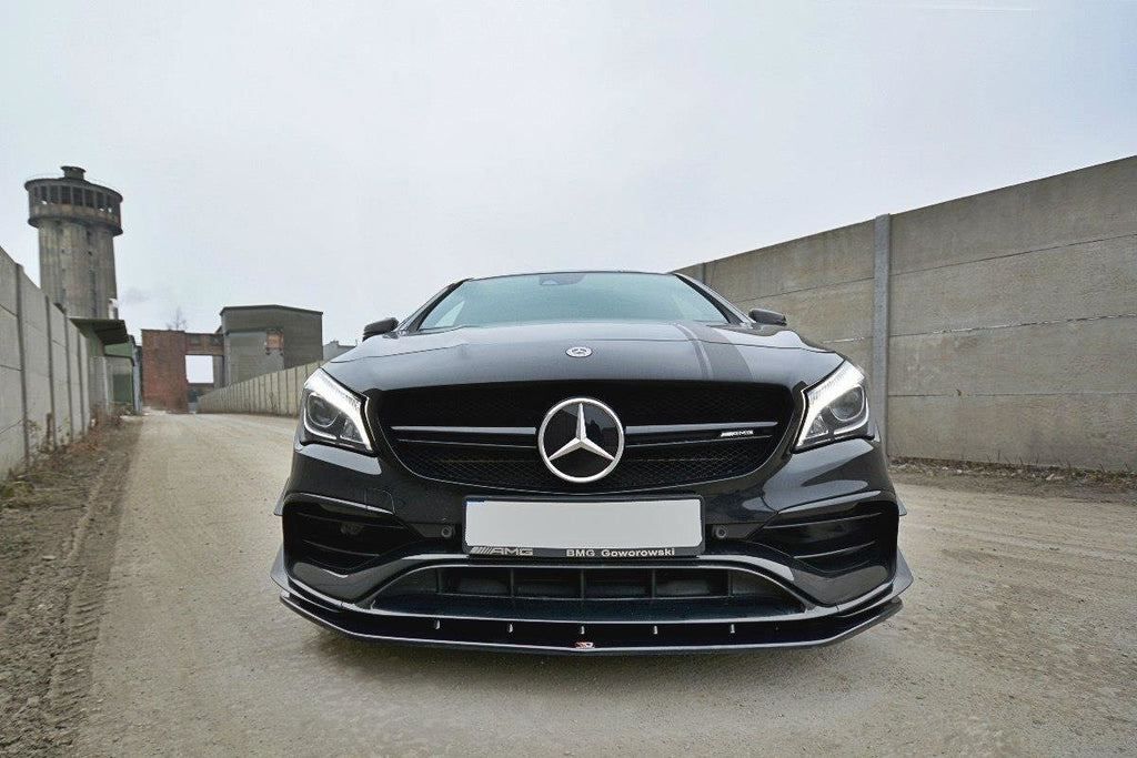 MAXTON DESIGN FRONT SPLITTER V.1 MERCEDES CLA A45 AMG C117 FACELIFT