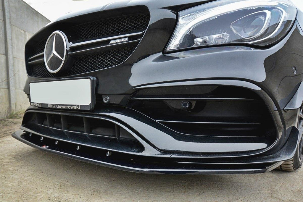 MAXTON DESIGN FRONT SPLITTER V.1 MERCEDES CLA A45 AMG C117 FACELIFT