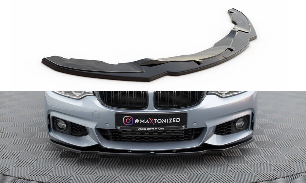 MAXTON DESIGN FRONT SPLITTER V.1 BMW 4 F32 M-PACK