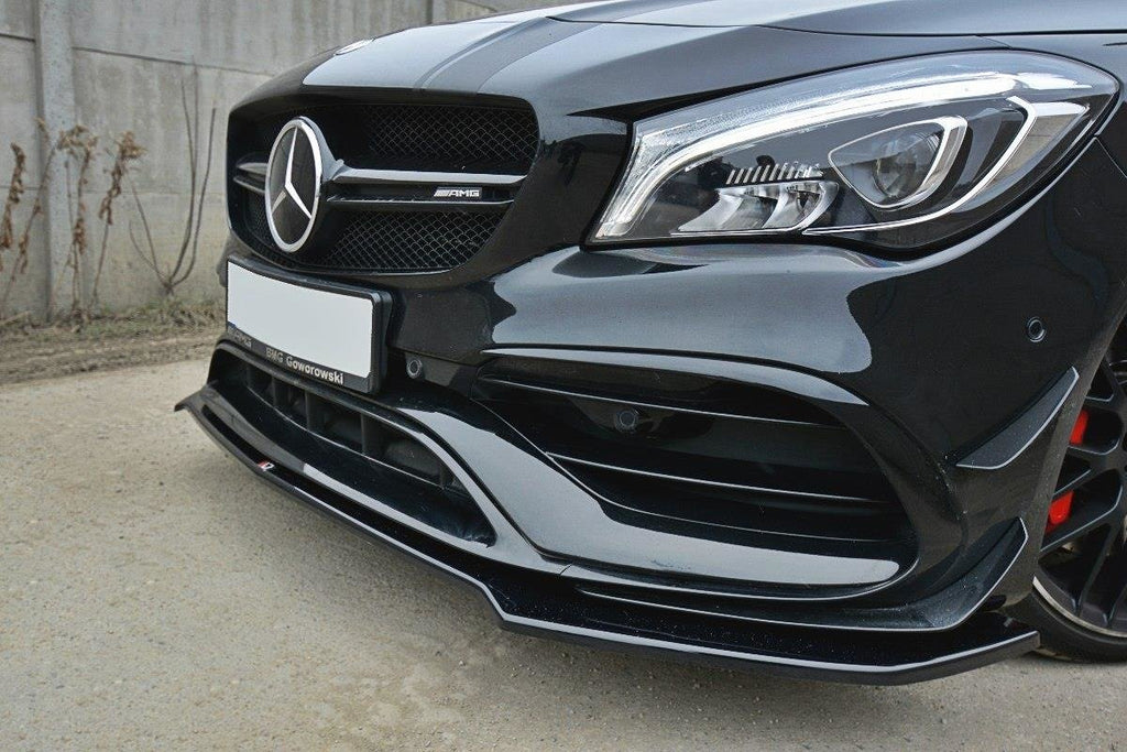 MAXTON DESIGN FRONT SPLITTER V.2 MERCEDES CLA A45 AMG C117 FACELIFT