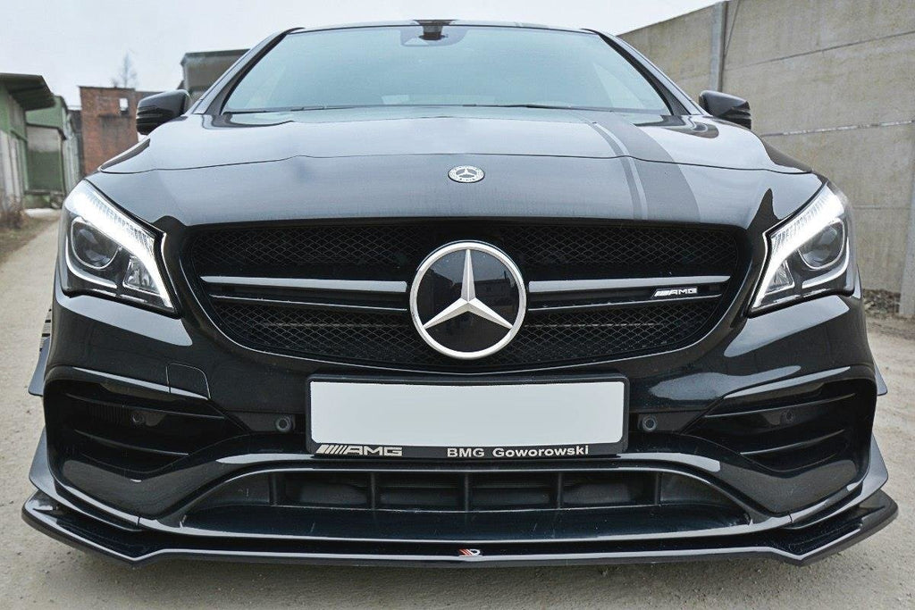 MAXTON DESIGN FRONT SPLITTER V.2 MERCEDES CLA A45 AMG C117 FACELIFT