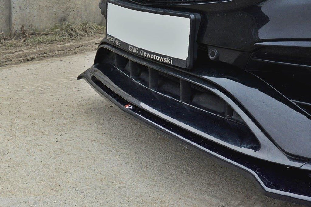 MAXTON DESIGN FRONT SPLITTER V.2 MERCEDES CLA A45 AMG C117 FACELIFT