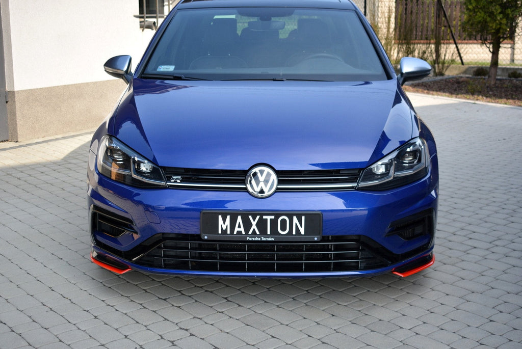 MAXTON DESIGN FRONT SPLITTER V.8 VW GOLF 7 R FACELIFT