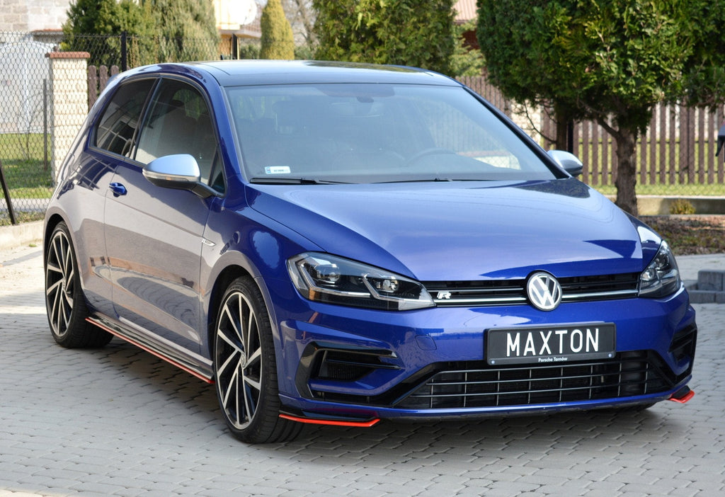 MAXTON DESIGN FRONT SPLITTER V.8 VW GOLF 7 R FACELIFT