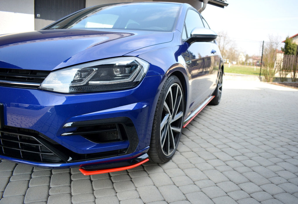 MAXTON DESIGN FRONT SPLITTER V.8 VW GOLF 7 R FACELIFT