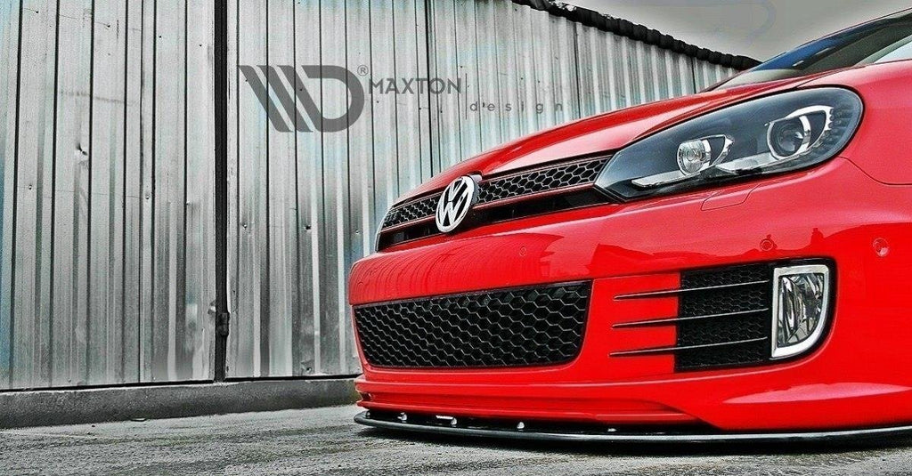 MAXTON DESIGN FRONT SPLITTER VER.2 VW GOLF VI (FOR GOLF GTI 35TH)