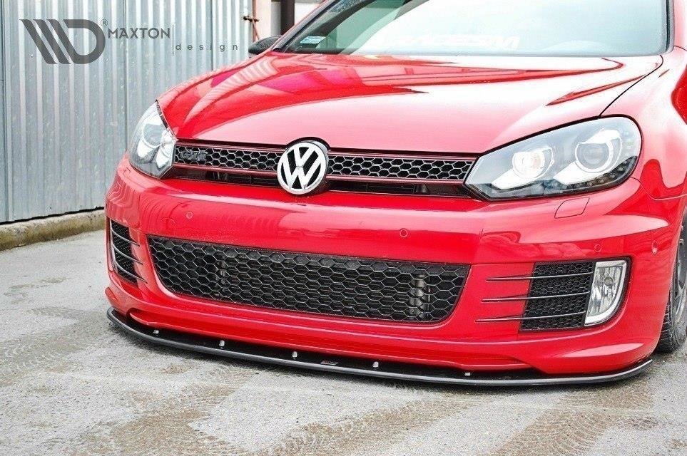 MAXTON DESIGN FRONT SPLITTER VER.2 VW GOLF VI (FOR GOLF GTI 35TH)