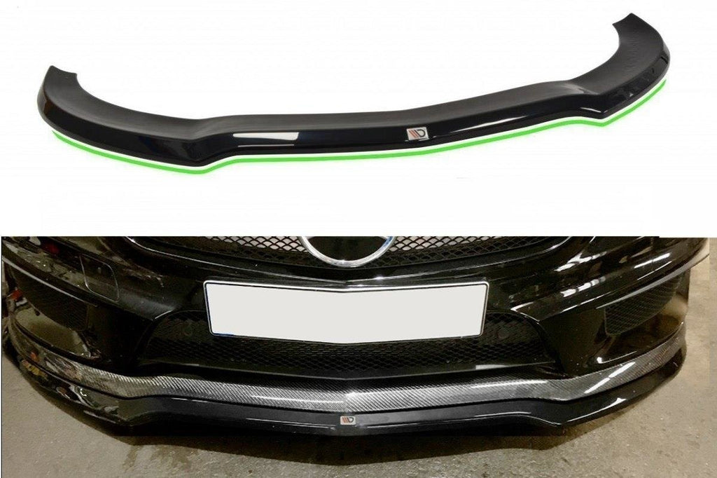 MAXTON DESIGN FRONT SPLITTER V.1 MERCEDES CLA 45 AMG C117 (PREFACE)