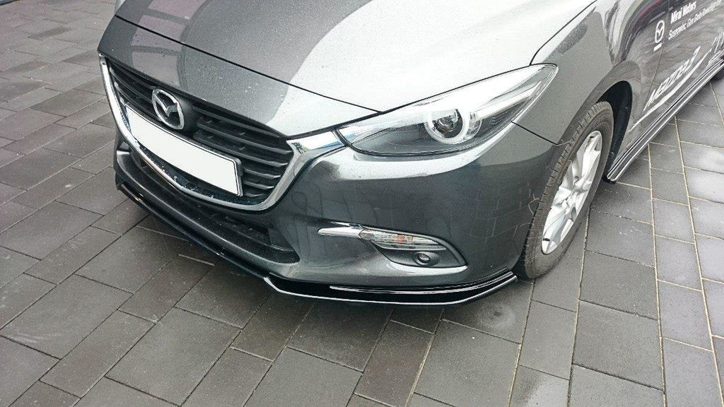 MAXTON DESIGN FRONT SPLITTER V.1 MAZDA 3 BN (MK3) FACELIFT