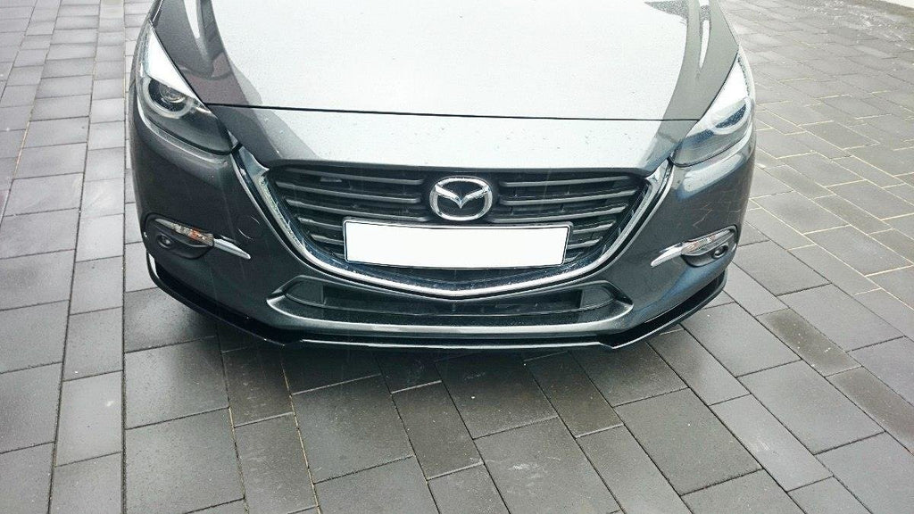 MAXTON DESIGN FRONT SPLITTER V.1 MAZDA 3 BN (MK3) FACELIFT