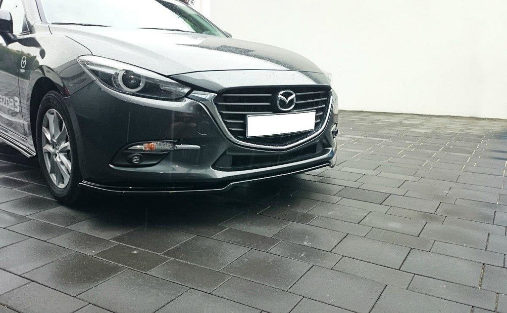 MAXTON DESIGN FRONT SPLITTER V.1 MAZDA 3 BN (MK3) FACELIFT