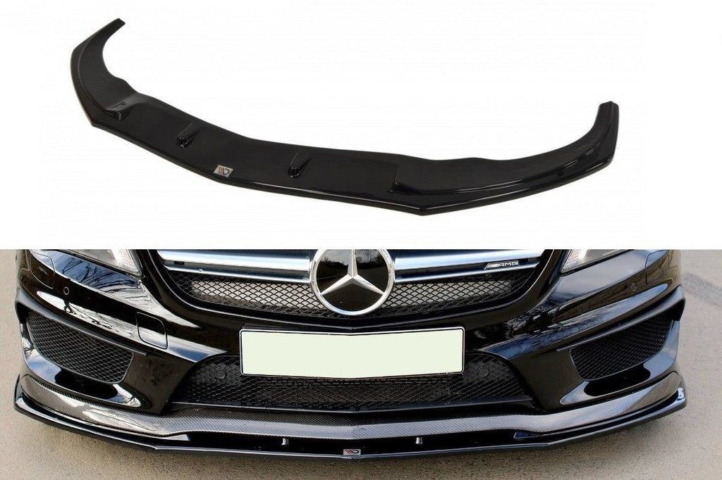 MAXTON DESIGN FRONT SPLITTER V.2 MERCEDES CLA 45 AMG C117 (PREFACE)