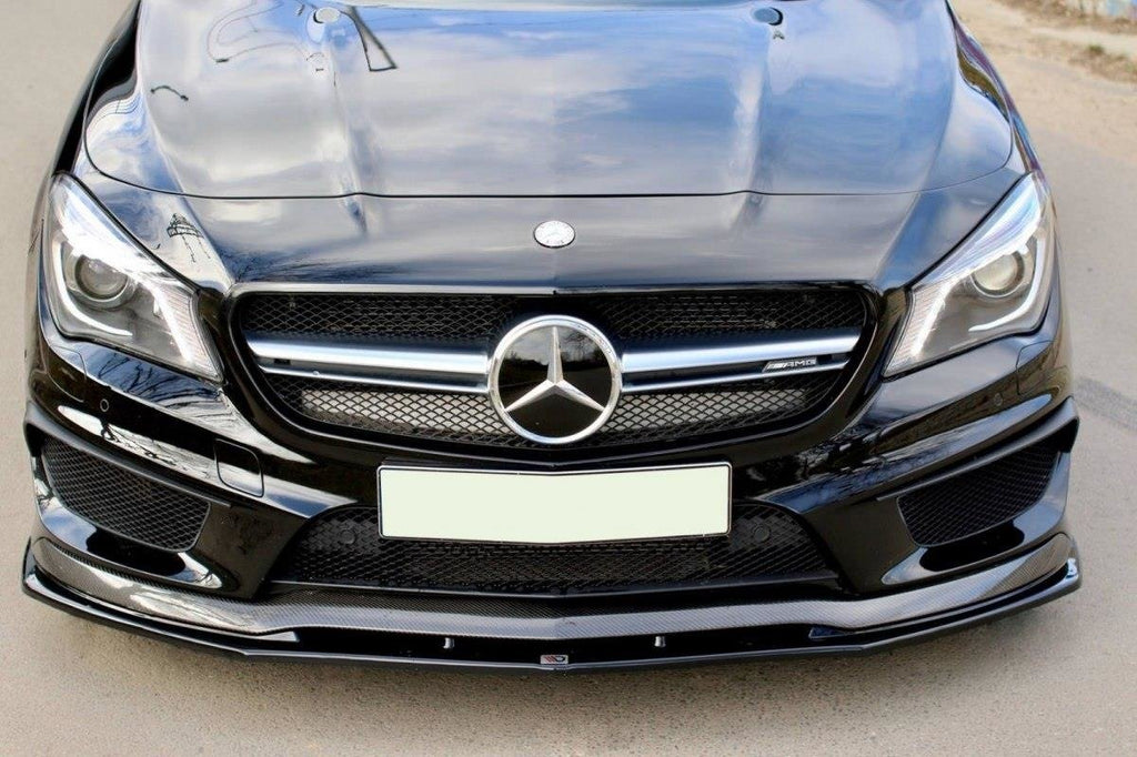 MAXTON DESIGN FRONT SPLITTER V.2 MERCEDES CLA 45 AMG C117 (PREFACE)