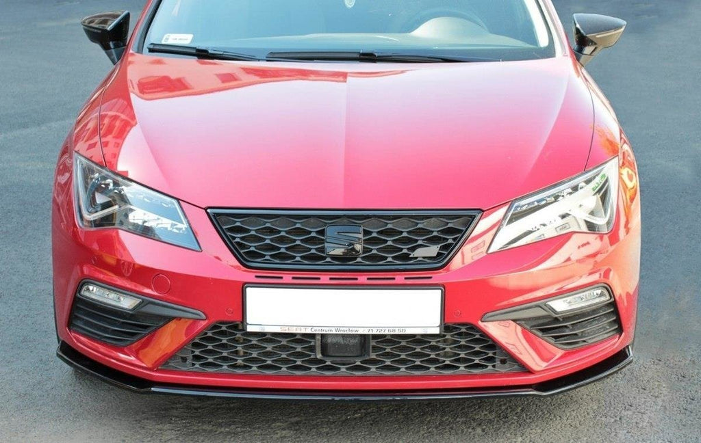 MAXTON DESIGN FRONT SPLITTER V.2 SEAT LEON MK3 CUPRA/ FR FACELIFT