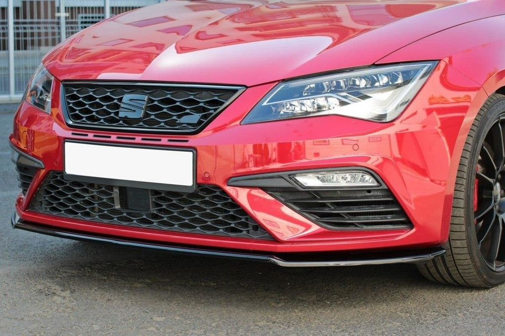 MAXTON DESIGN FRONT SPLITTER V.2 SEAT LEON MK3 CUPRA/ FR FACELIFT