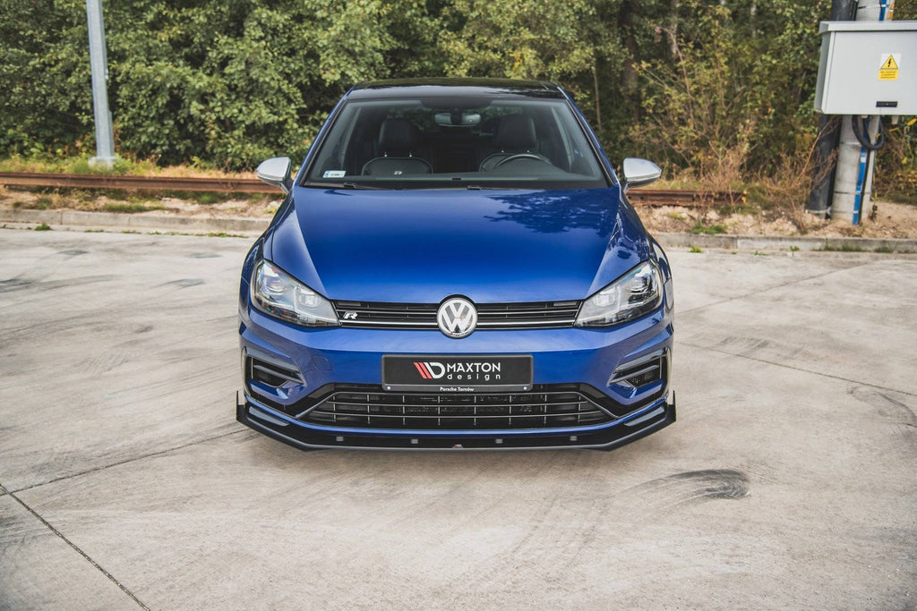 MAXTON DESIGN FRONT  SPLITTER FLAPS VOLKSWAGEN GOLF 7 R / R-LINE FACELIFT