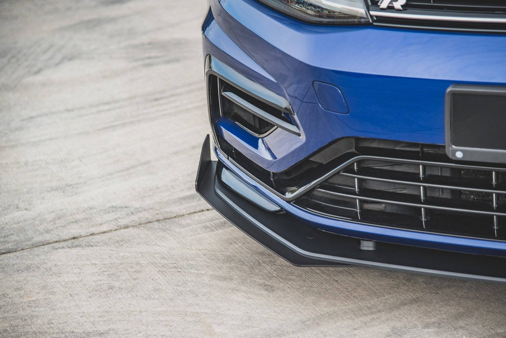 MAXTON DESIGN FRONT  SPLITTER FLAPS VOLKSWAGEN GOLF 7 R / R-LINE FACELIFT