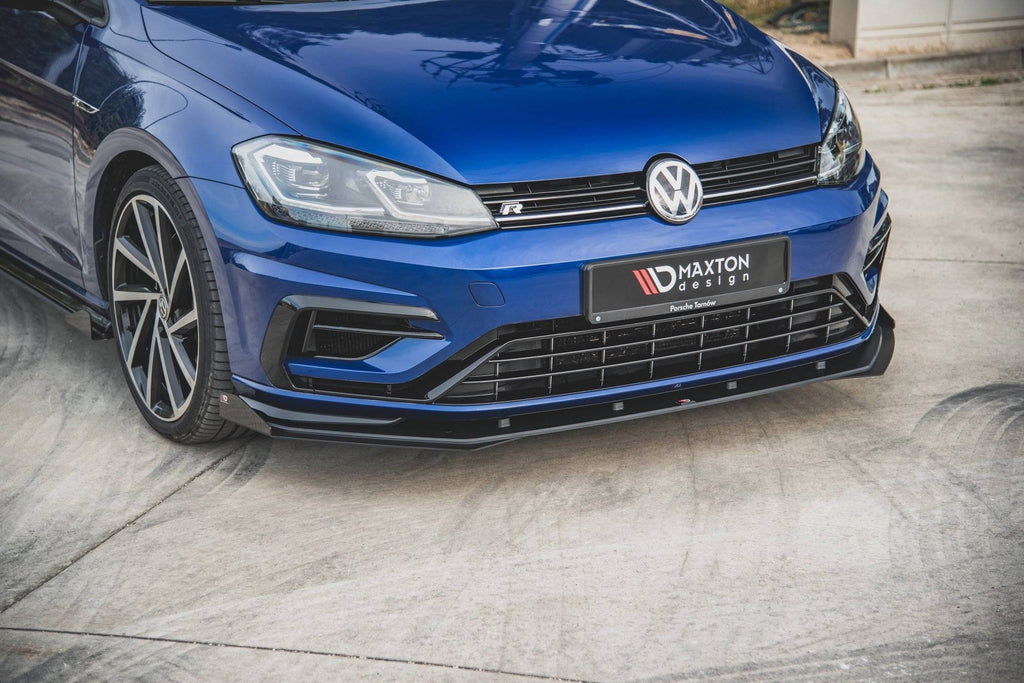 MAXTON DESIGN FRONT  SPLITTER FLAPS VOLKSWAGEN GOLF 7 R / R-LINE FACELIFT