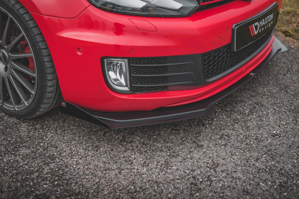 MAXTON DESIGN Front Splitter FLAPS VOLKSWAGEN GOLF GTI MK6