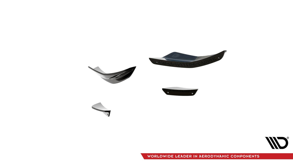 MAXTON DESIGN FRONT BUMPER WINGS (CANARDS) HONDA CIVIC TYPE-R MK 11