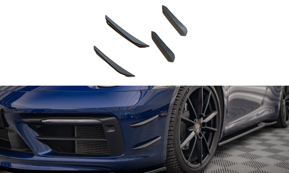 MAXTON DESIGN Front Bumper Wings (Canards) Porsche 911 Carrera Aero 992