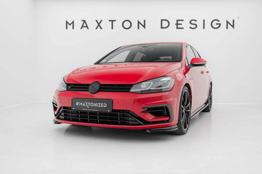 MAXTON DESIGN FRONT SPLITTER V.8 VW GOLF 7 R FACELIFT