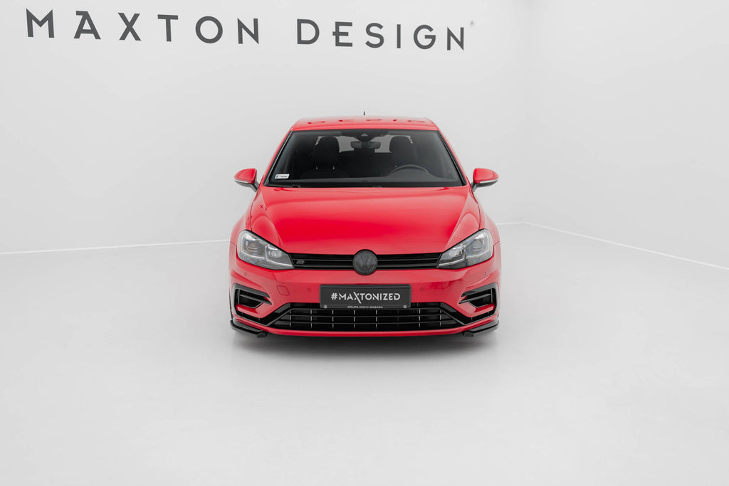 MAXTON DESIGN FRONT SPLITTER V.8 VW GOLF 7 R FACELIFT