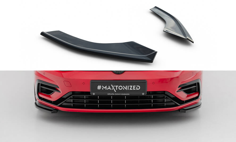 MAXTON DESIGN FRONT SPLITTER V.8 VW GOLF 7 R FACELIFT