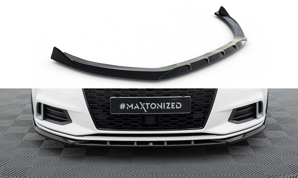 MAXTON DESIGN Front Splitter Audi A3 Sedan 8V Facelift