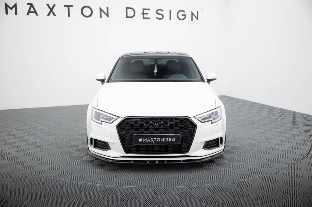 MAXTON DESIGN Front Splitter Audi A3 Sedan 8V Facelift