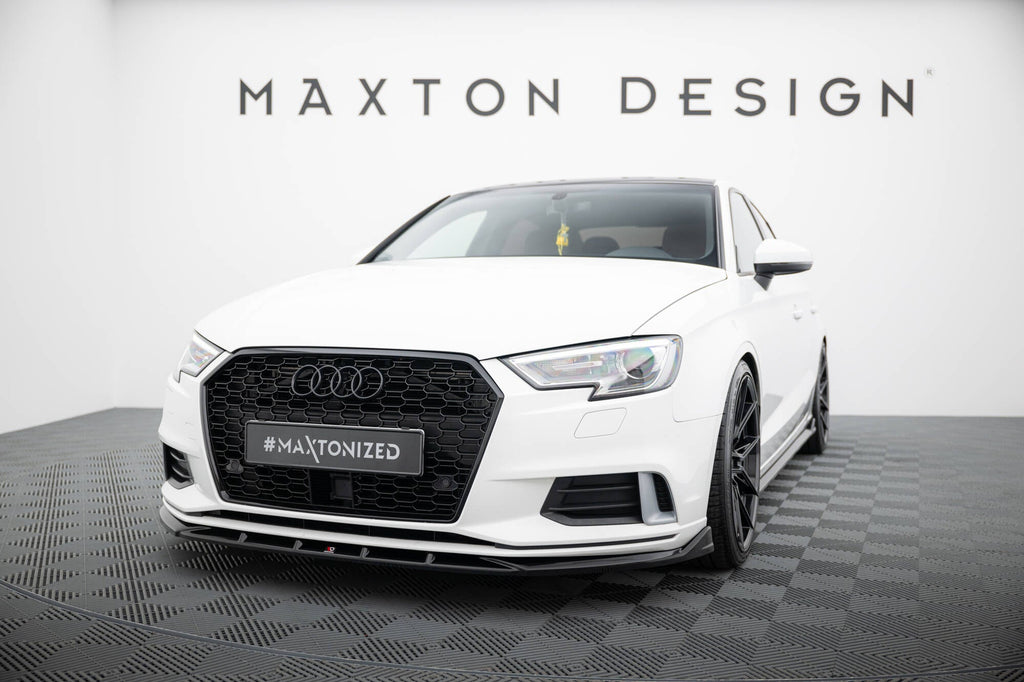 MAXTON DESIGN Front Splitter Audi A3 Sedan 8V Facelift