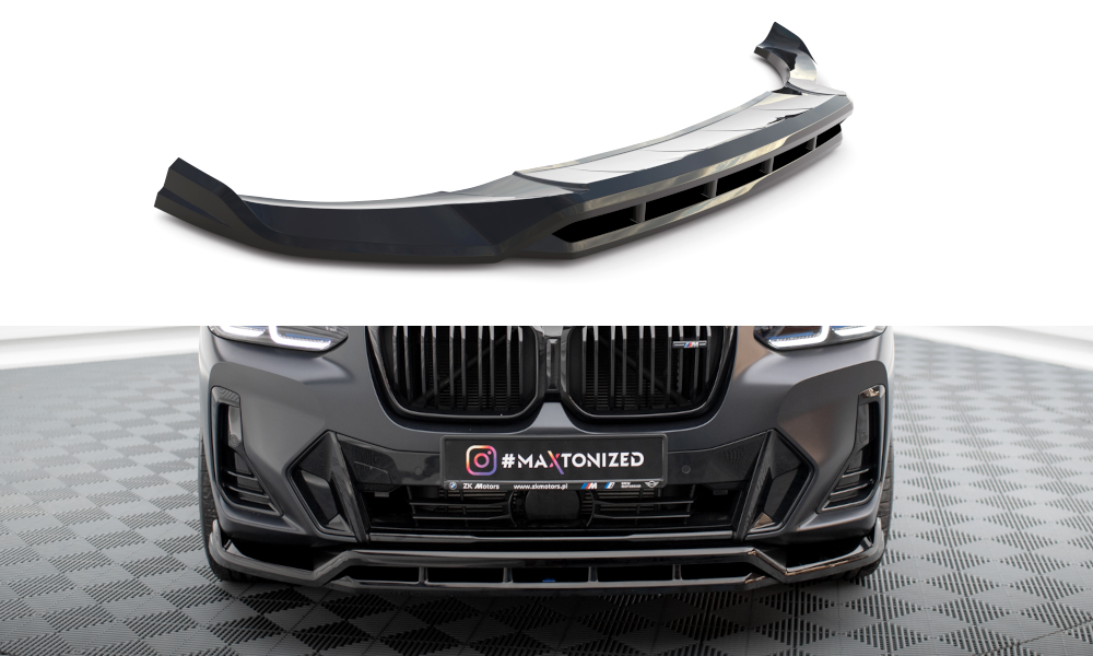 MAXTON DESIGN FRONT SPLITTER BMW X3 M-PACK G01 FACELIFT