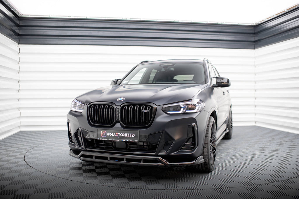 MAXTON DESIGN FRONT SPLITTER BMW X3 M-PACK G01 FACELIFT