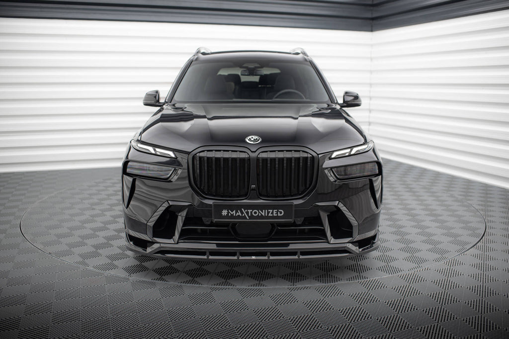 MAXTON DESIGN FRONT SPLITTER BMW X7 M-PACK G07 FACELIFT