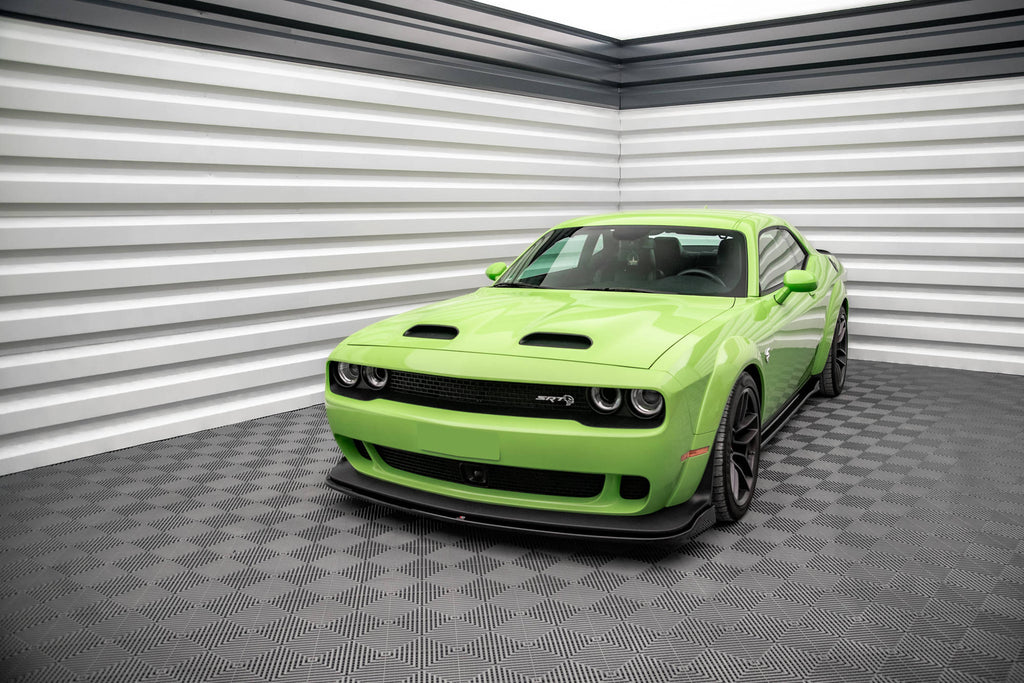 MAXTON DESIGN FRONT SPLITTER DODGE CHALLENGER SRT HELLCAT WIDEBODY MK3