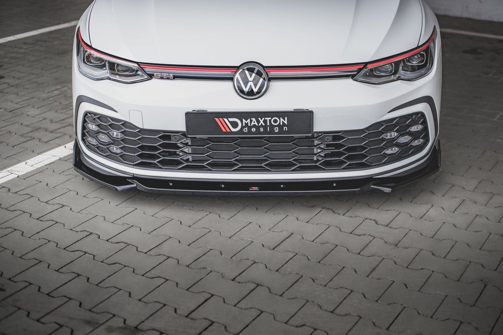 MAXTON DESIGN FRONT SPLITTER + FLAPS V.2 VOLKSWAGEN GOLF 8 GTI / R-LINE