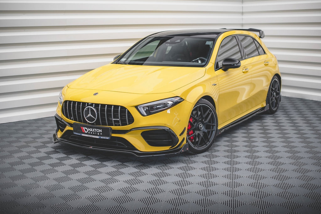 MAXTON DESIGN FRONT SPLITTER + FLAPS V.3 MERCEDES-AMG A45 S