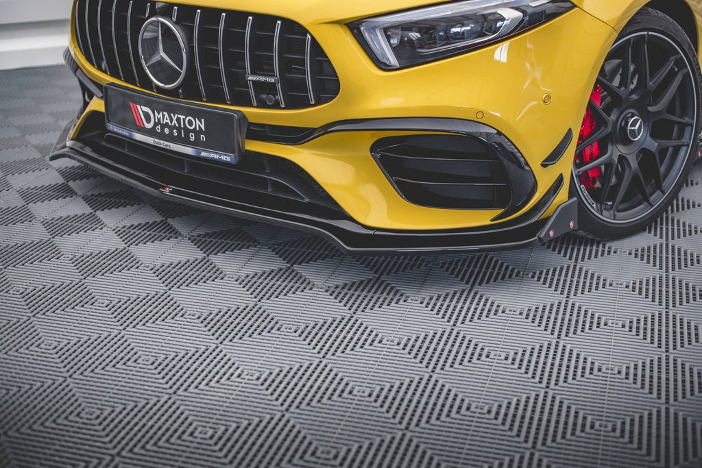 MAXTON DESIGN FRONT SPLITTER + FLAPS V.3 MERCEDES-AMG A45 S