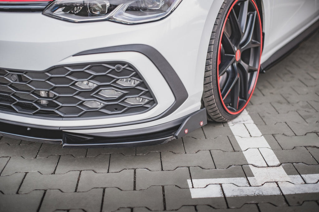 MAXTON DESIGN FRONT SPLITTER + FLAPS V.3 VOLKSWAGEN GOLF 8 GTI / R-LINE