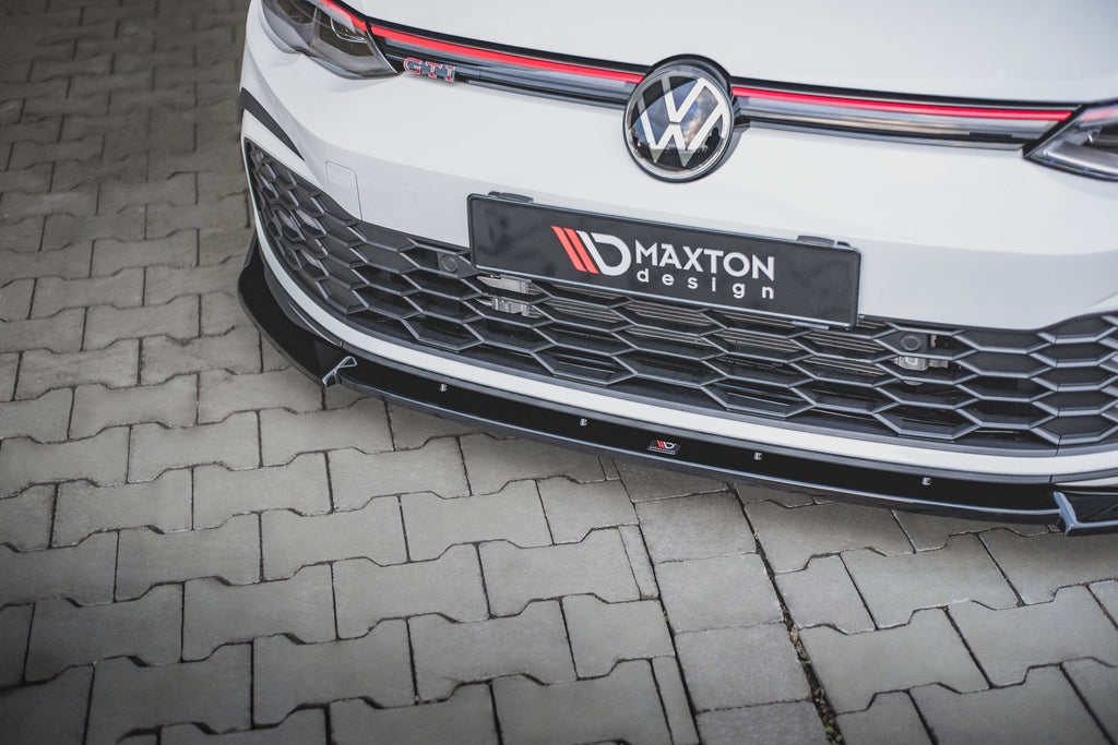 MAXTON DESIGN FRONT SPLITTER + FLAPS V.3 VOLKSWAGEN GOLF 8 GTI / R-LINE