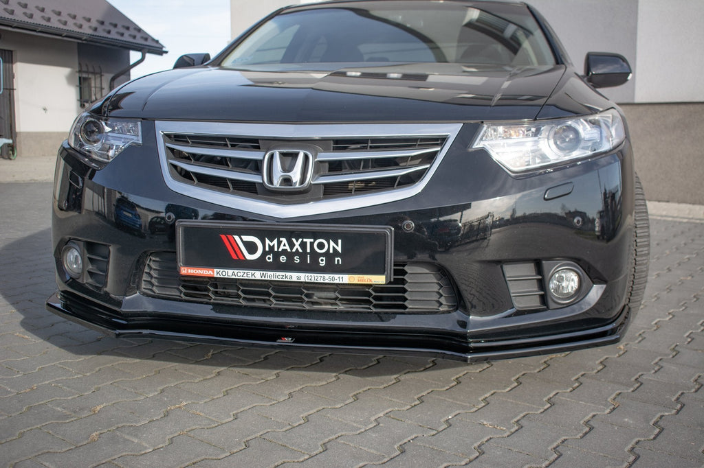 MAXTON DESIGN FRONT SPLITTER ACURA TSX CU2 FFACELIFT / HONDA ACCORD VIII (CU SERIES) FACELIFT