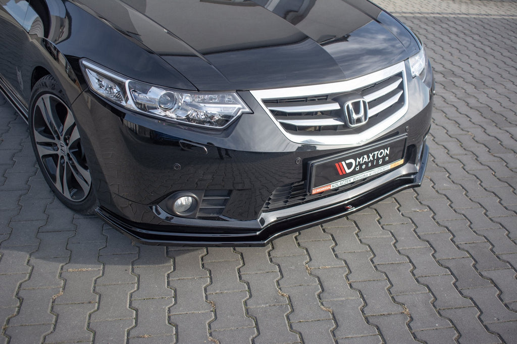 MAXTON DESIGN FRONT SPLITTER ACURA TSX CU2 FFACELIFT / HONDA ACCORD VIII (CU SERIES) FACELIFT