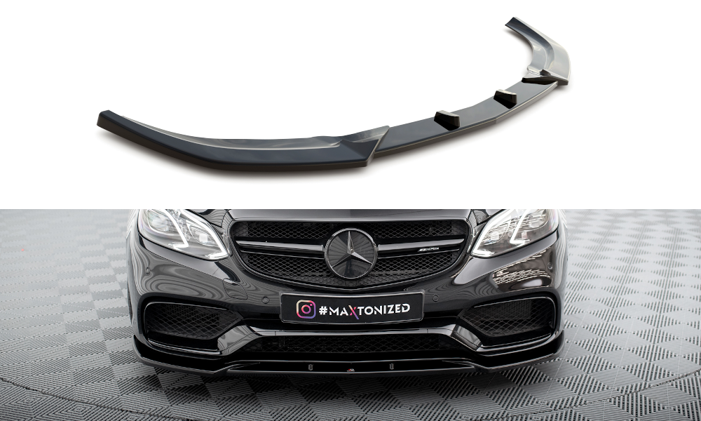 MAXTON DESIGN FRONT SPLITTER MERCEDES-BENZ E63 AMG SEDAN W212 FACELIFT