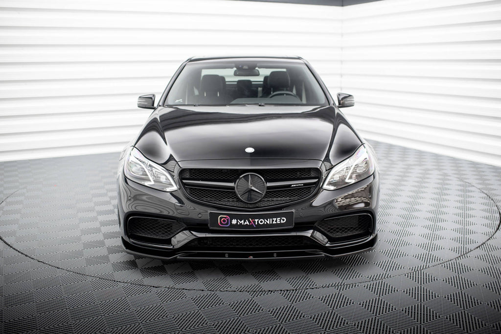 MAXTON DESIGN FRONT SPLITTER MERCEDES-BENZ E63 AMG SEDAN W212 FACELIFT