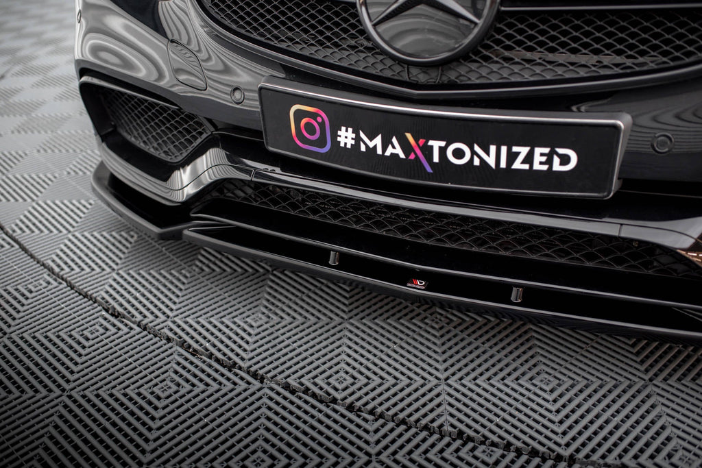 MAXTON DESIGN FRONT SPLITTER MERCEDES-BENZ E63 AMG SEDAN W212 FACELIFT